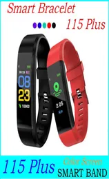 Braccialetti intelligenti con schermo a colori 115 Plus Braccialetti sportivi per monitoraggio della pressione arteriosa Orologio impermeabile con tracker di attività con scatola al dettaglio ID8241433