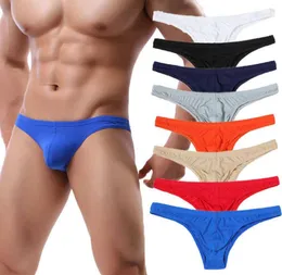 4PCSLots Sexy Mens Underwear Jockstrap Ultra Thin Ice Silk Mini Briefs Calcon Homme Gay Panties Calzoncillo Hombre Slip Thongs X08141323