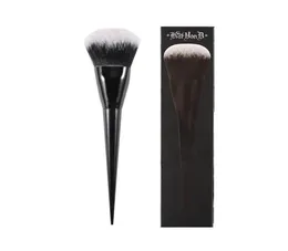 BLACK Vegan Pressed Powder Brush 22 Large Round Smooth Powder Blending Makeup Brush Cosmetics Tool1568026