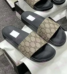 Sandálias masculinas e femininas de designer de luxo com caixa de flor correta saco de pó sapatos tigre cobra impressão deslizamento verão chinelos planos largos