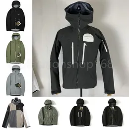 Arc Designer Men Jacket Triple Gore-TexPro SV / LT Vattentät tyg Utomhus Vattentät jacka Herrens kvinnors casual lättvikt vandringsjacka1