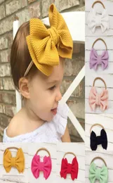 New Europe Baby Baby Girls Big Bow Głębia dla dzieci podwójne warstwy Bowknot Hairband Dzieci Bandanas Head Band 149418787887