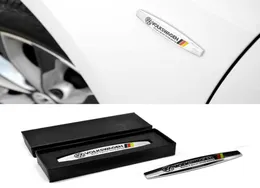 ألمانيا العلم سباق الرياضة Quattro شعار المعادن Fender/ملصقات لـ VW Bora Passat CC Golf Magotan Sagitar Scirocco Git AMG7170371