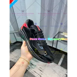 America Cup Sneakers Designer High-Top Sneakers Fashion Men Women Casual Sports Shoes Luxury Net Cloth Leather Rubber Outdoors Sneakers Size 35-47 973