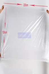 Accessori foglio di plastica per bendaggio corpo 120220 cm da utilizzare insieme per tenere la pelle lontana dalla coperta da sauna4412693