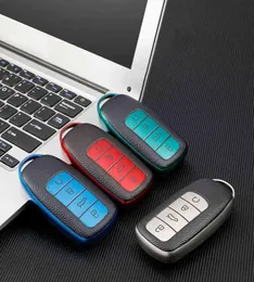 Chery Tiggo 8 Pro 2021 새로운 소프트 TPU 자동차 키 케이스 4 버튼 원격 제어 보호 커버 액세서리 TPU8643800의 자동차 키 케이스