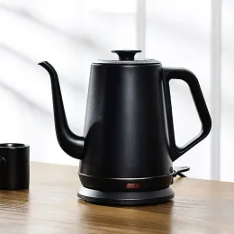 Ketty 220V Ketle elektryczne gospodarstwa domowe Gooseneck Teapot 1,0L Water Boiler Ręcznie parze kawy producent herbaty 304 Wyszńca ze stali nierdzewnej