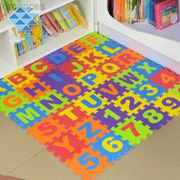 3D-Puzzles Babyspielmatte Montessori Kinder Lernspielzeug Kinderteppich Puzzle EVA-Fliesen Alphabet Zahlen und Symbol 15,5 * 15,5 cm 240314