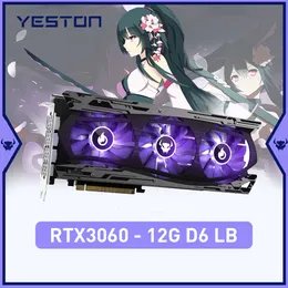 YESTON Neue Grafikkarte GDDR6 NVIDIA rtx 3060 12G Gaming GPU Grafikkarten rtx 3060TI rtx3050 rtx3070 rtx3080 placa de vdeo