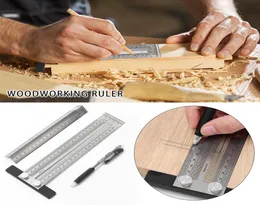 حاكم المقياس متعدد الوظائف TTYPE الحاكم HOLE HOLE RECICISION WOODWORKING CRIBING MART LINE DIY CARPENTER SESINER TOOL5274593