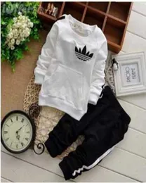 Bebê menino conjuntos de roupas outono casual bebê menina roupas ternos criança terno sweatshirts calças esportivas primavera crianças conjunto 2 peças sweatshi4827137