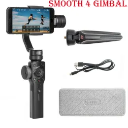 Köpfe Zhiyun Smooth 4 3axis Handheld Gimbal Stabilisator für Smartphone iPhone 11 12 Pro XS x 8 7 plus Samsung Galaxy S8+ S8 S7 S6 S5