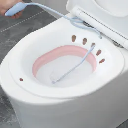 Bathtubs Folding Toilet Sitz Bath Bidet Flusher Special Wash Basin Hip Cleaning Soaking Bathtub for Pregnant Women Hemorrhoid Hot Tub