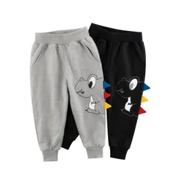 Pants 1-9 Years Children Trousers 100% Cotton Dinosaur Cartoon Boys Girls Kids Spring Autumn Sport Long Sweatpants Drop Delivery Baby Otacz