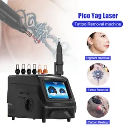 CE Approved Portable Picosecond Laser Tattoo Removal Machine 1064 nm 755nm 532nm Q Switched Nd Yag Laser Carbon Black Doll Facial Care Beauty Equipment