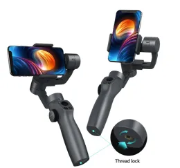 Monopody 3 osi ręczny stabilizator gimbal dla iPhone'a x 11 Android smartfon Bluetooth Połączenie gimbal selfie selfie statyw selfie