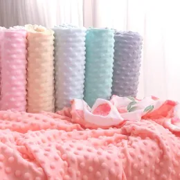 Fabric Sold by meter Ultrasoft Minky Fabric Bubble Polyester Micro Mink Bedding Blanket Cushion Mattress Sewing DIY Material