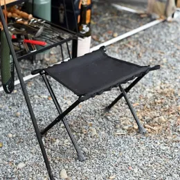 Möbler vikning Taktisk stol utomhus aluminiumlegering bärbar taktisk pall camping lättvikt strandjakt fiske stol ny