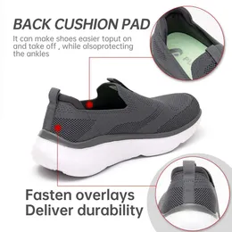 Mens Slip-On Walking Shoes Comfortable Platform Sneakers