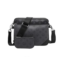 Sagniere di design da uomo Donne Luxury Pochette Trio Messenger Borse Portieri in pelle Borsa per patchwork Borse per spalle borse Borse Borsa