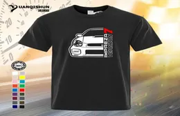 YUANQISHUN Boutique T-Shirt Mode Sommer T-Shirt Klassische japanische Autofans Impreza Version 7 T-Shirt Unisex 17 Farben 100 Cott9510549