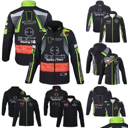 Vestuário de motocicleta 2023 Nova Moto Racing Sweater Zipper Jaqueta Outono e Inverno Jaquetas Casuais Cross Country Equitação Hoodie Motocross J Otnlz