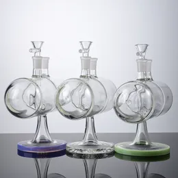 Infinity Waterfall Glass Bong Bong Invertible Gravity Water Rura z odrobiną 14,5 mm staw żeńskich XL-2061