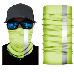 Fluorescent Cycling Outdoor reflective strip Seamless Balaclava Magic Scarf Men Women spot changeable riding multifunctional Sun P278H