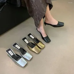 Тапочки Bailamos, брендовые женские туфли-лодочки, туфли-лодочки с квадратным носком, женские элегантные туфли на маленьком каблуке, туфли-лодочки на среднем каблуке, Zapatos Mujer