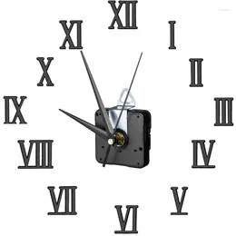 Zegarki ścienne Ruch zegara DIY Proste cyfry rzymskie Mute Quartz z igłą