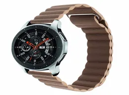 ミラネーゼループレザーウォッチバンド22mm 20mm for samsung galaxy watch 46mm 42mmアクティブマグネットバンドクイックリリースストラップブレスレット5353193