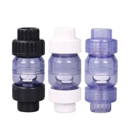 Parts 25mm 32mm Transparent Check Valve PVC One Way Non Return Pipe Fitting Water Connector For Garden Irrigation Aquarium