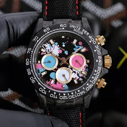 Designer orologi Automatic Mechanical Movement Watches 40 mm Femella in fibra di carbonio e orologi da polso da polso da polso da polso da polso da polso a fibra di case Montre de Luxe