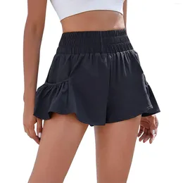 Women's Pants High Waist Shorts Sports Running Workout Gym Quick Dry Yoga Tennis Summer Mini Skirt