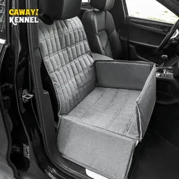 CAWAYI Kennel Pet Dog Car Seat Cover Carr Cat Puppy Bag Car Travel Folding Hammock Waterproof Dogs Basket Pet S 240307