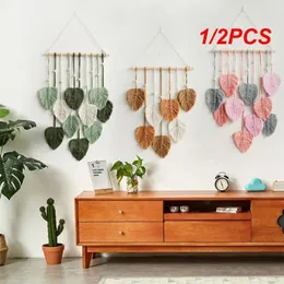 Wandteppiche, 1/2 Stück, kreativer Wandbehang, Wandteppich, Dekor, Boho, Bohemian-Stil, gewebt, Heimdekoration, handgefertigt, für Wohnzimmer, Wohnung, Wohnheim