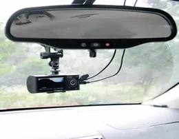 R300 27 quotLCD Wide Angle High Definition Dual Lens Dash Cameras Car Camera GPS Logger and Gsensor R300 Car DVR R3008167815