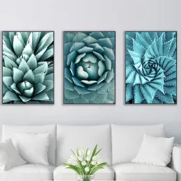 Number RUOPOTY 3pc/Set Frame DIY Painting By Numbers For Adults Green Plants Modern Home Wall Art Picture Coloring By Numbers Craft