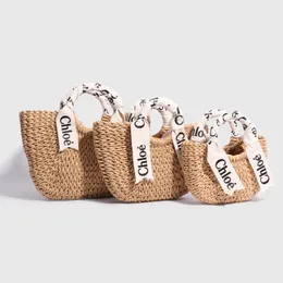 10A Raffias Straw Beach Tote Designer Bag Verão Ombro Mulheres Homens Crochet Shop Basket Bucket Bags Luxurys Bolsa Weave Pochette Crossbody Clutch Travel Woody Bag