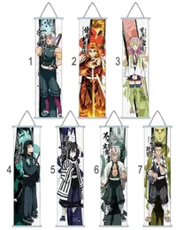 Banners 7 styles 70*30cm Blade Of Destruction Japanese Anime Paintings Fabric Cloth Poster Wall Scroll4857378