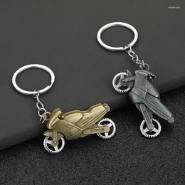 Keychains Creative Mini Machines Keychain Micro Motorcykel Keyring Model Car Pendant Fashion Key Holder Chain for Ring