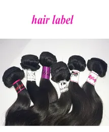 2020 مللي ثانية Glam Human Hair Lables مع شعارك الخاص عليه ، ابدأ 1000PCS8251914