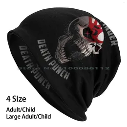 Berets metal 5FDP Five Faille Vailies Knit Hat Logo śmierć Punch Brimless KNITED Skullcap Prezent Casual Creative Creative