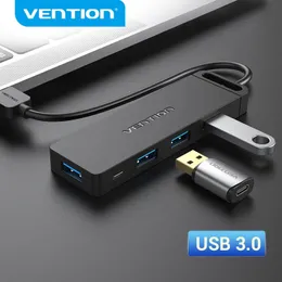 Vention USB C HUB 4 Ports USB Type C to USB Splitter with Micro Charge Power for PC USB 3.0 HUB 240314