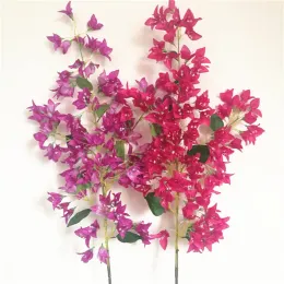 Bougainvillea di seta Finta bouganville spectabilis più teste di fiori per centrotavola di nozze Fiore decorativo artificiale per feste a casa ZZ