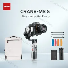 Heads Zhiyun Crane M2S 3axis Gimbal Stabilizer gimbal per fotocamere mirrorless Sony Canon Action Compact Camera Smartphone