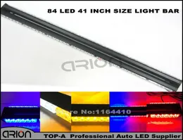 41inch 84 LED مزدوج العمل الجانبي شريط الضوء الشرطة منارة تحذير Strobe الطوارئ Lightbar الأحمر الأزرق العنبر القاعدة المغناطيسية البيضاء 5238070