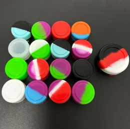 2ML Mini Round Silicone Packing Bottles Container Non-stick Oil Wax Jar Dab Storage Box Silicon bottle