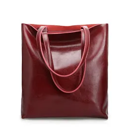 Dienqi bolsa de ombro feminina de couro legítimo real, grande, moda feminina, escritório, retrô, mão para mulheres, 2023, venda 240318