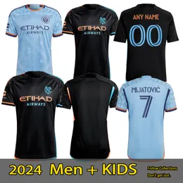 2024 2025 Jerseys de futebol da cidade de Nova York NYCFC MORALEZ S. RODRIGUEZ GRINHA TOLLES MAGNO HEBER KEATON 24 25 Camisas de futebol Medina Acevedo Player Version Version Kit